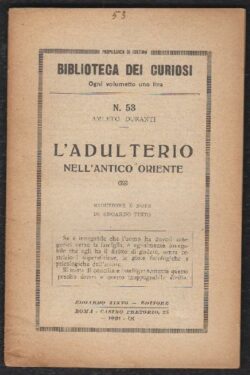 L'Adulterio nell'Antico Oriente