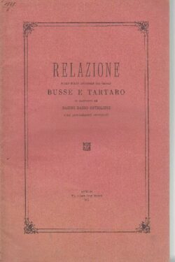 RELAZIONE sullo stato anormale dei Canali Bussè e Tartaro