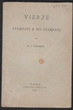 VIERZE Stampate e no Stampate