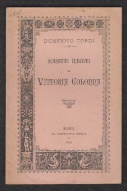 Sonetti Inediti di Vittoria Colonna