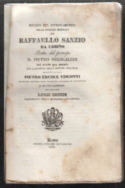 Istoria del ritrovamento delle spoglie mortali di Raffaello Sanzio da Urbino