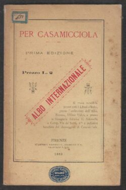 Per Casamicciola. Prima Edizione Albo Internazionale