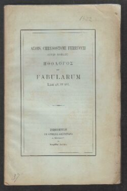 Chrysostomi Ferruccii Civis Romani seu HOOAOTOM Fabularum Libri XV et XVI