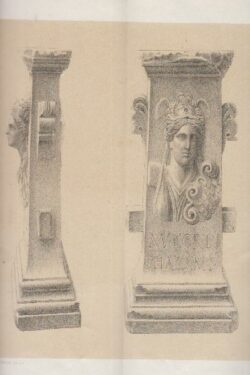 Un' antica stele votiva con Minerva di altorilievo avente sul capo la gorgone