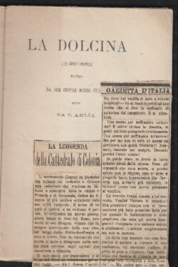 La Dolcina.  Atto scenico spirituale fatto da Ser Giovan Maria Cecchi edito da C. Arlia