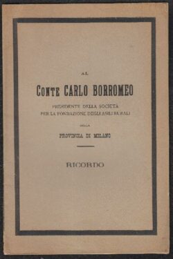 Commemorazione del Conte Carlo Borromeo