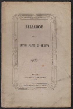 Relazione degli ultimi fatti di Genova