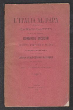 L'Italia al Papa. Carme Latino e Versioni Poetiche Italiane