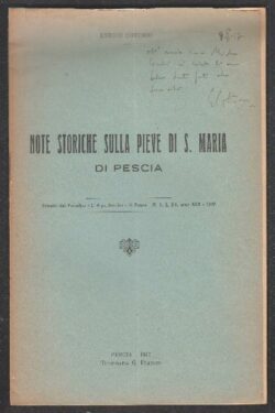 Note storiche sulla Pieve di S. Maria di Pescia