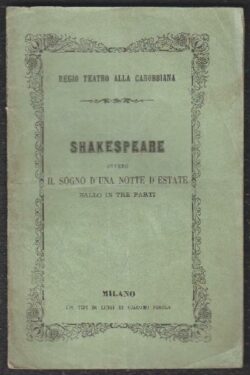 Shakespeare ovvero Il sogno di una notte d'Estate. Ballo in tre parti