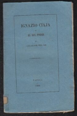 Ignazio Ciaia e le sue Poesie