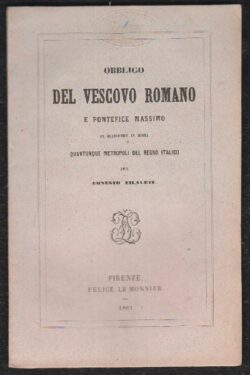 Obbligo del Vescovo Romano e Pontefice Massimo di risiedere in Roma