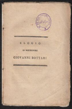 Elogio di Monsignore Giovanni Bottari