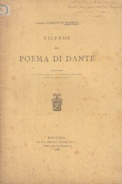 Vicende del Poema di Dante