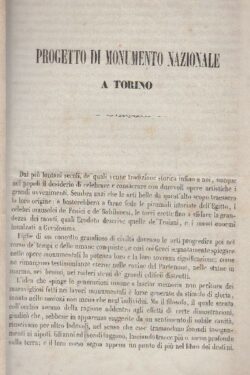 Progetto di Monumento  Nazionale a Torino