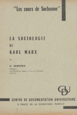 La sociologie de Karl Marx