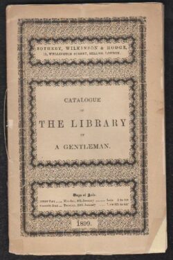 Catalogue of Library of Gentleman