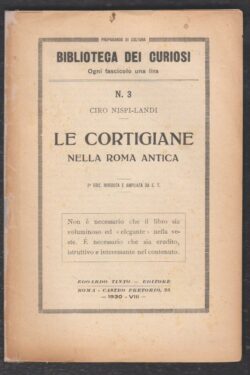 Le Cortigiane nella Roma Antica