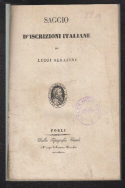 Saggio d'Iscrizioni Italiane