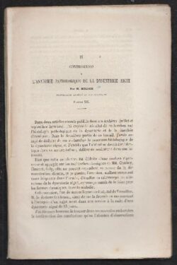 Contribution a l'anatomie pathologique de la Dysenterie Aigue - Planches XIX