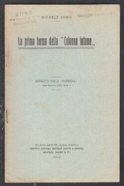 La prima forma della Colonna infame