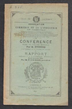Association Commerce et de l'Industrie de Grenoble Conference et Rapport