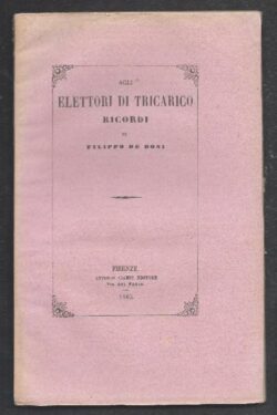 Elettori di Tricarico. RICORDI di Filippo De Boni