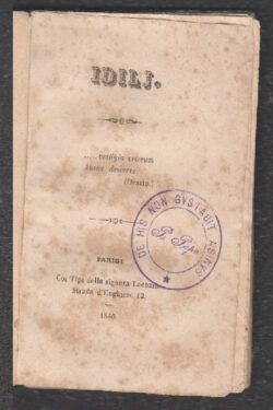 Idilj di Terenzio Mamiani