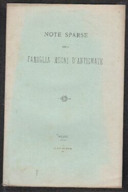 Note sparse sulla Famiglia Muoni D'Antignate