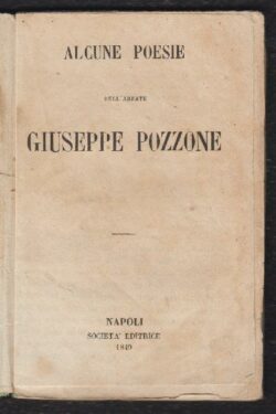 Alcune poesie dell'Abate Giuseppe Pozzone