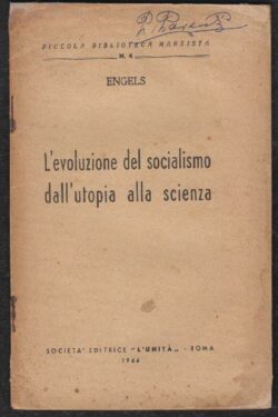 L'evoluzione del socialismo dall'utopia alla scienza