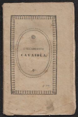 L'accademia Cavaiola de li povete strafalarie
