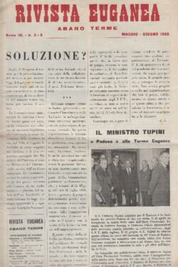 Rivista Euganea Abano Terme Anno III N.5-6 Maggio - Giugno 1960