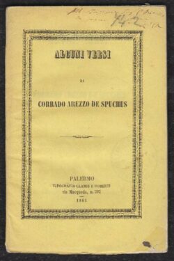 Alcuni versi di Corrado Arezzo De Spuches