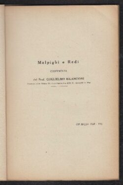 Malpighi e Redi. Conferenza