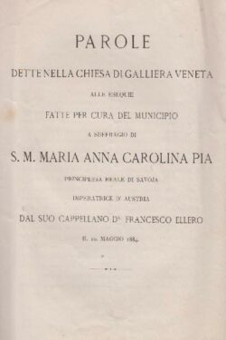 Parole dette nella Chiesa di Galliera Veneta