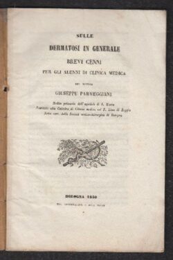 Sulle Dermatosi in generale