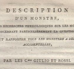 Description d'un monstre, avec des recherches physiologiques sur les monstres